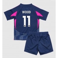 Echipament fotbal Nottingham Forest Chris Wood #11 Tricou Deplasare 2024-25 pentru copii maneca scurta (+ Pantaloni scurti)